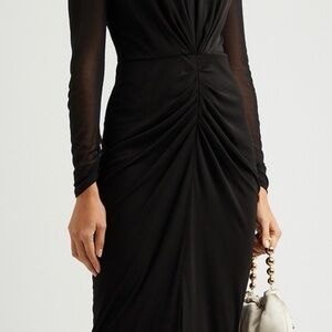 Diane Von Furstenberg Black Midi Dress